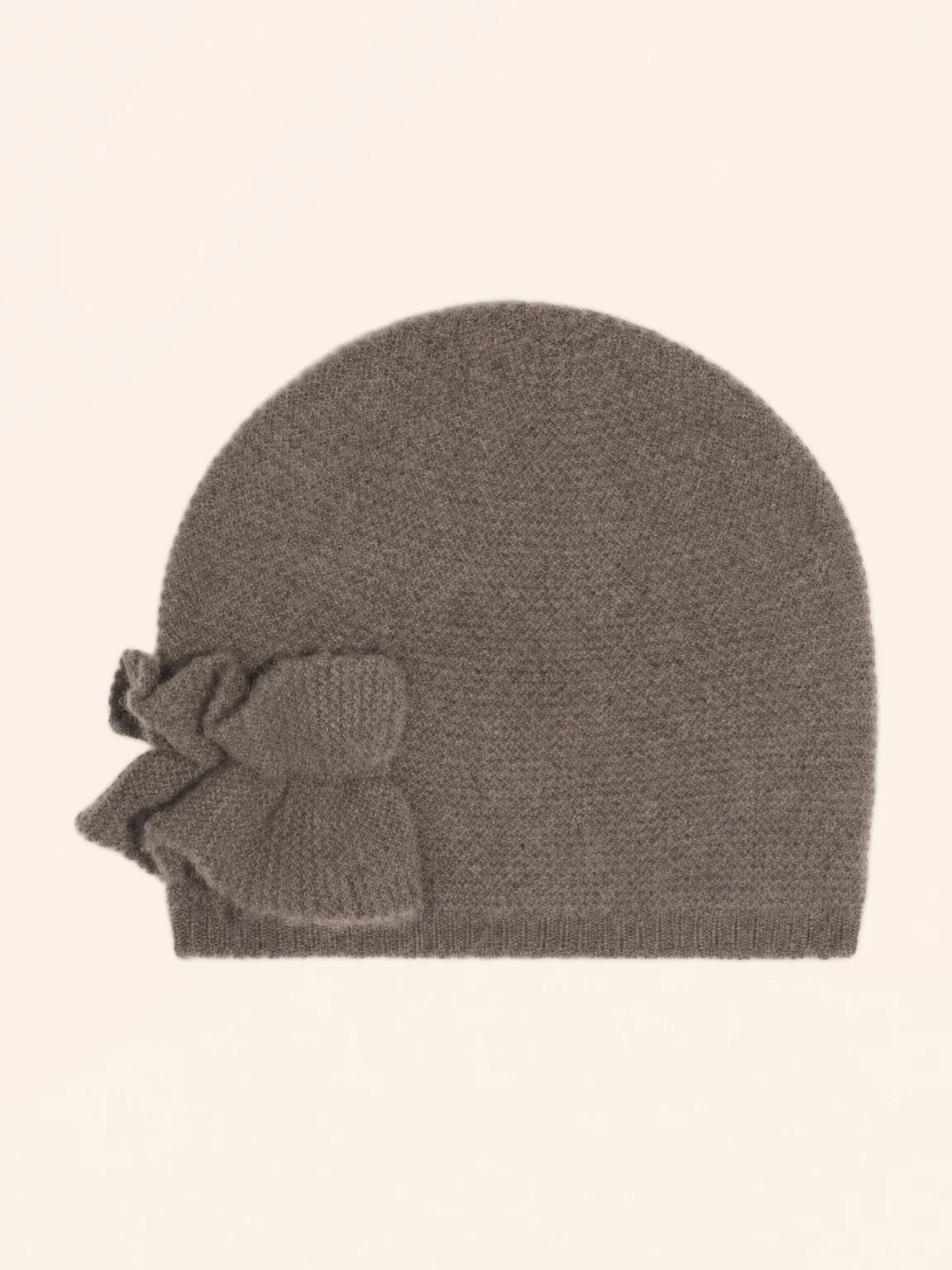SNORRI Bonnet 4 Fils Taupe Chiné