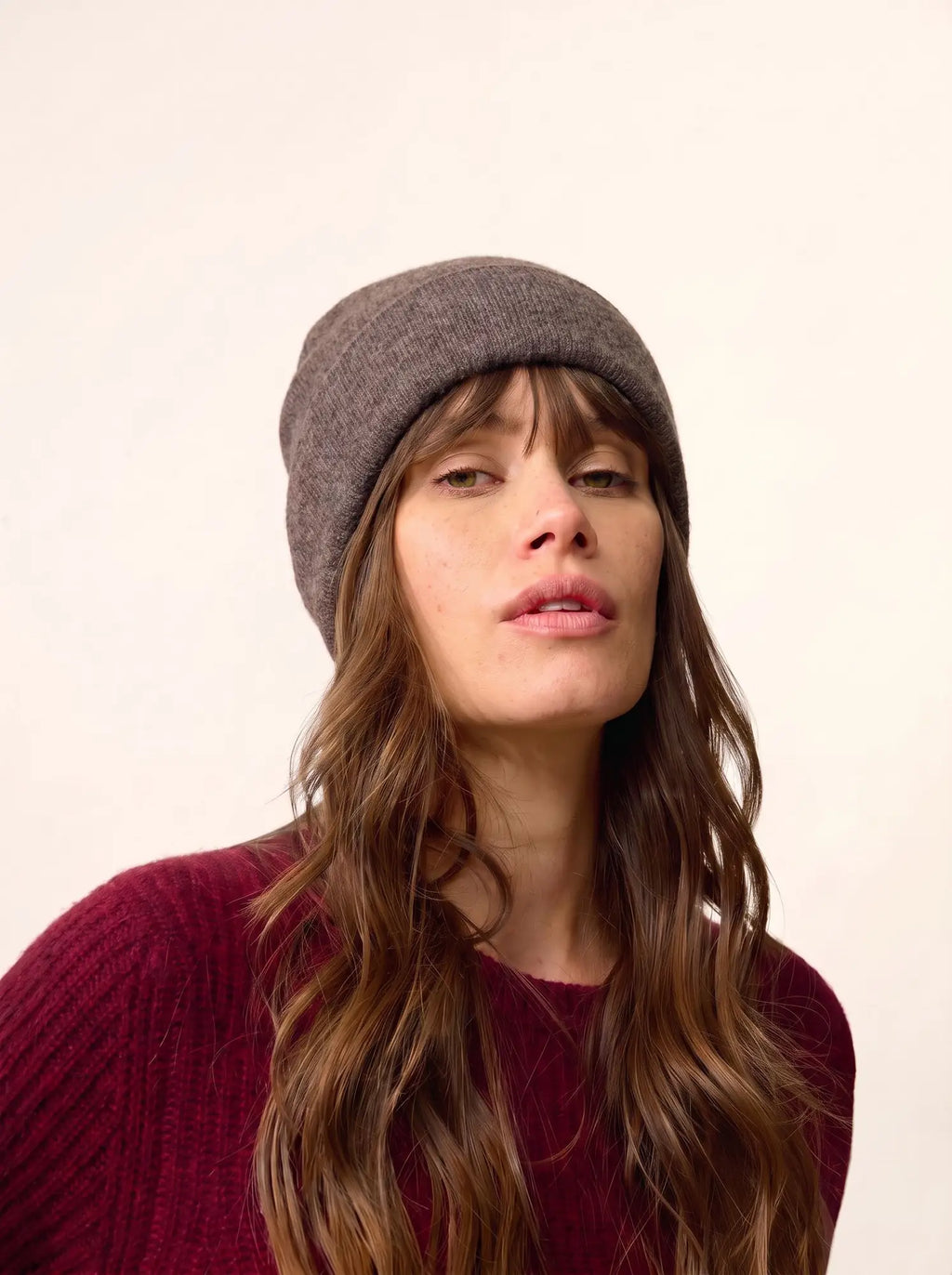 SIGNY Beanie 4 Ply Heather Taupe