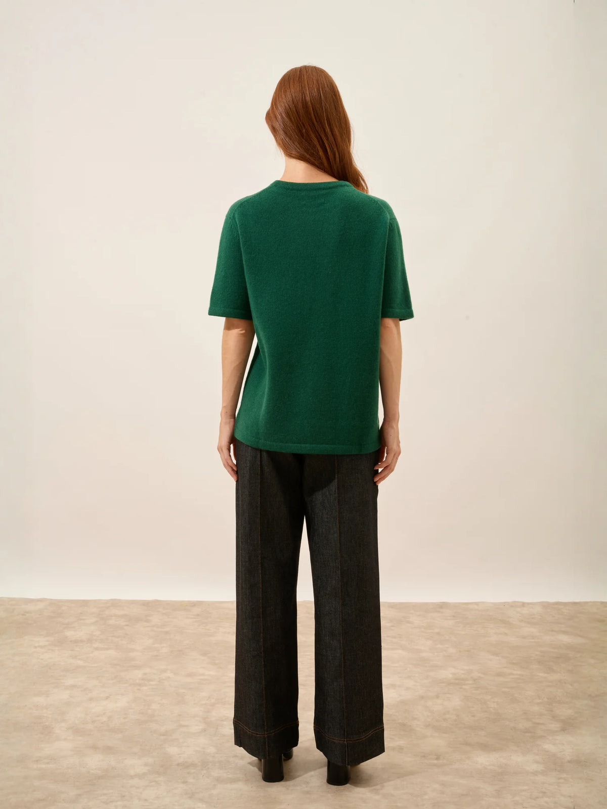 CARLA T-Shirt Crew Neck 4 Ply Pine