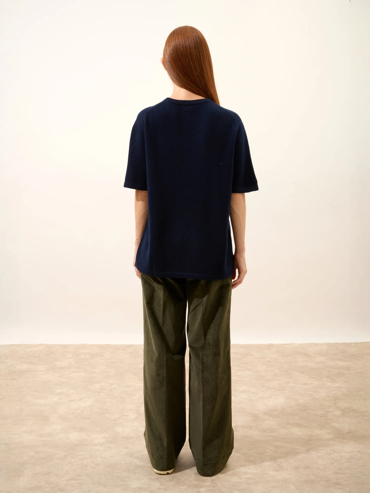 CARLA T-Shirt Crew Neck 4 Ply Navy