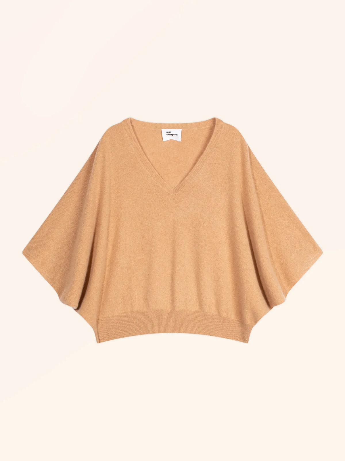 POLO Pullover V-Ausschnitt Fledermausarm Sahara