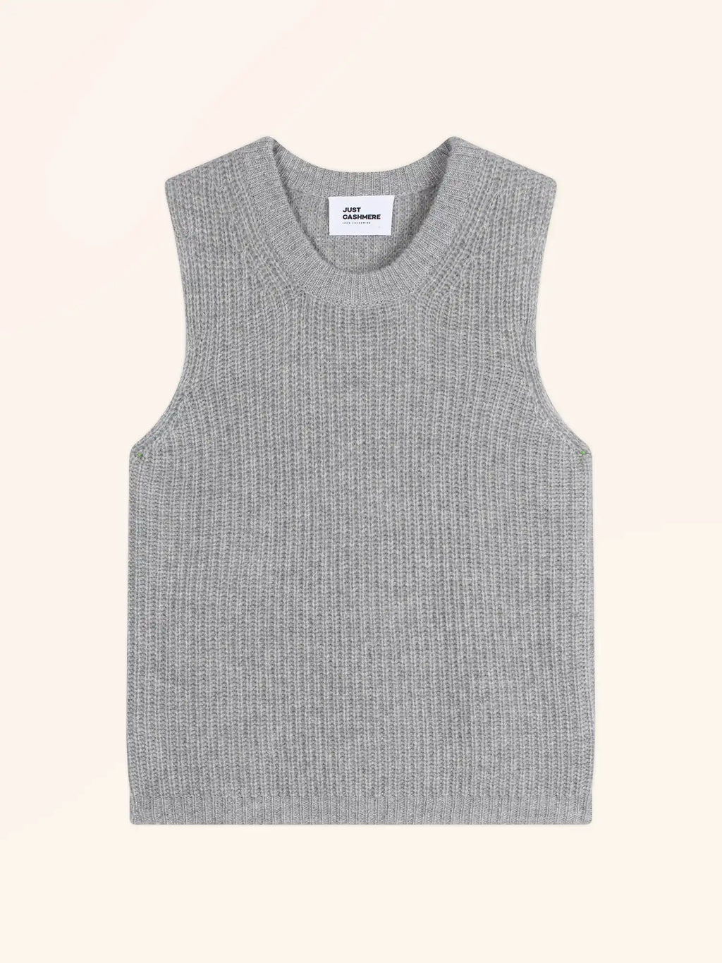 DAMPA Débardeur Col Rond 6 Fils Gris Souris Chiné
