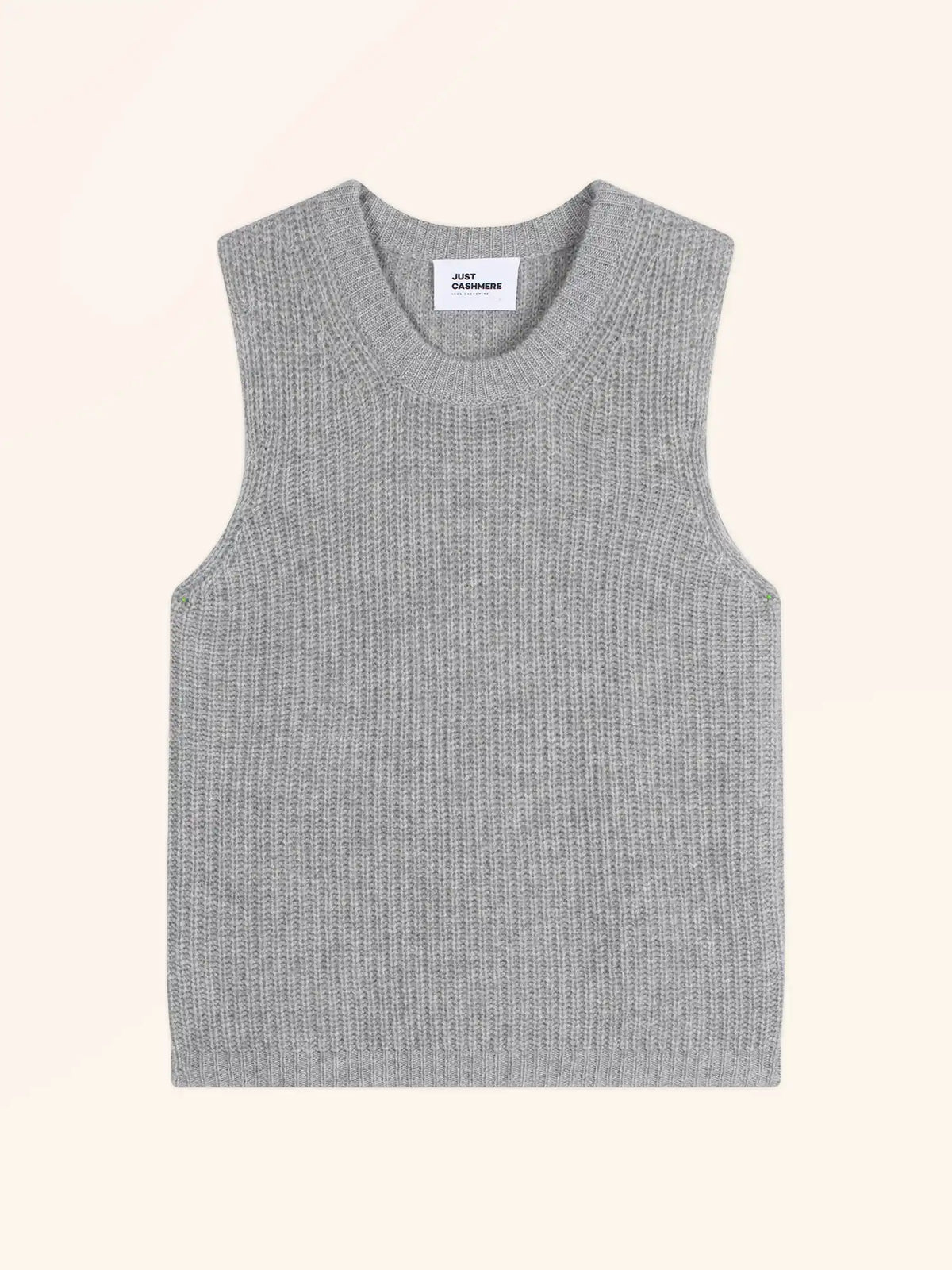 DAMPA Débardeur Col Rond 6 Fils Gris Souris Chiné