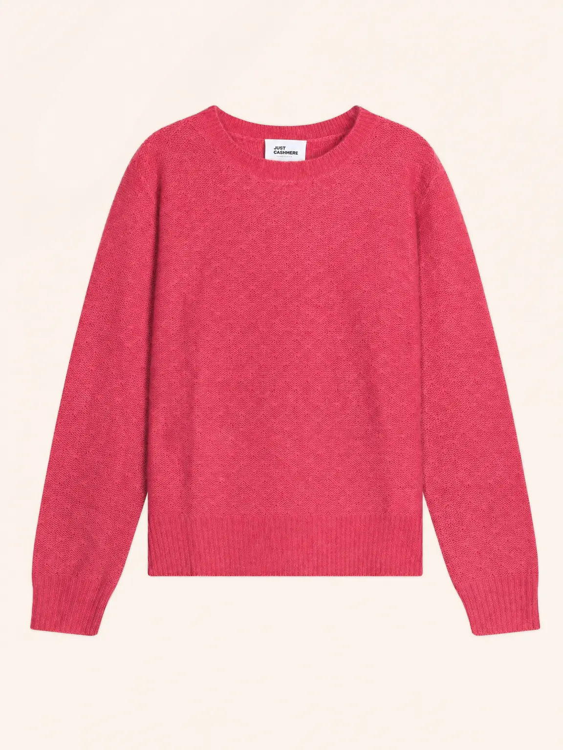 CETAN Pull Col Rond 6 Fils Corail