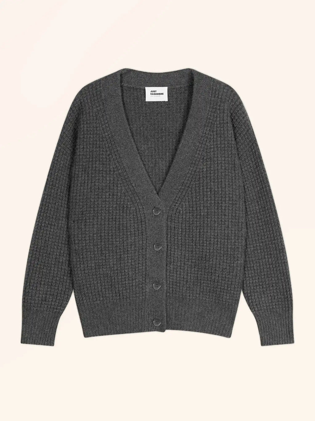 CHODRAK Cardigan Col V 8 Fils Anthracite Chiné