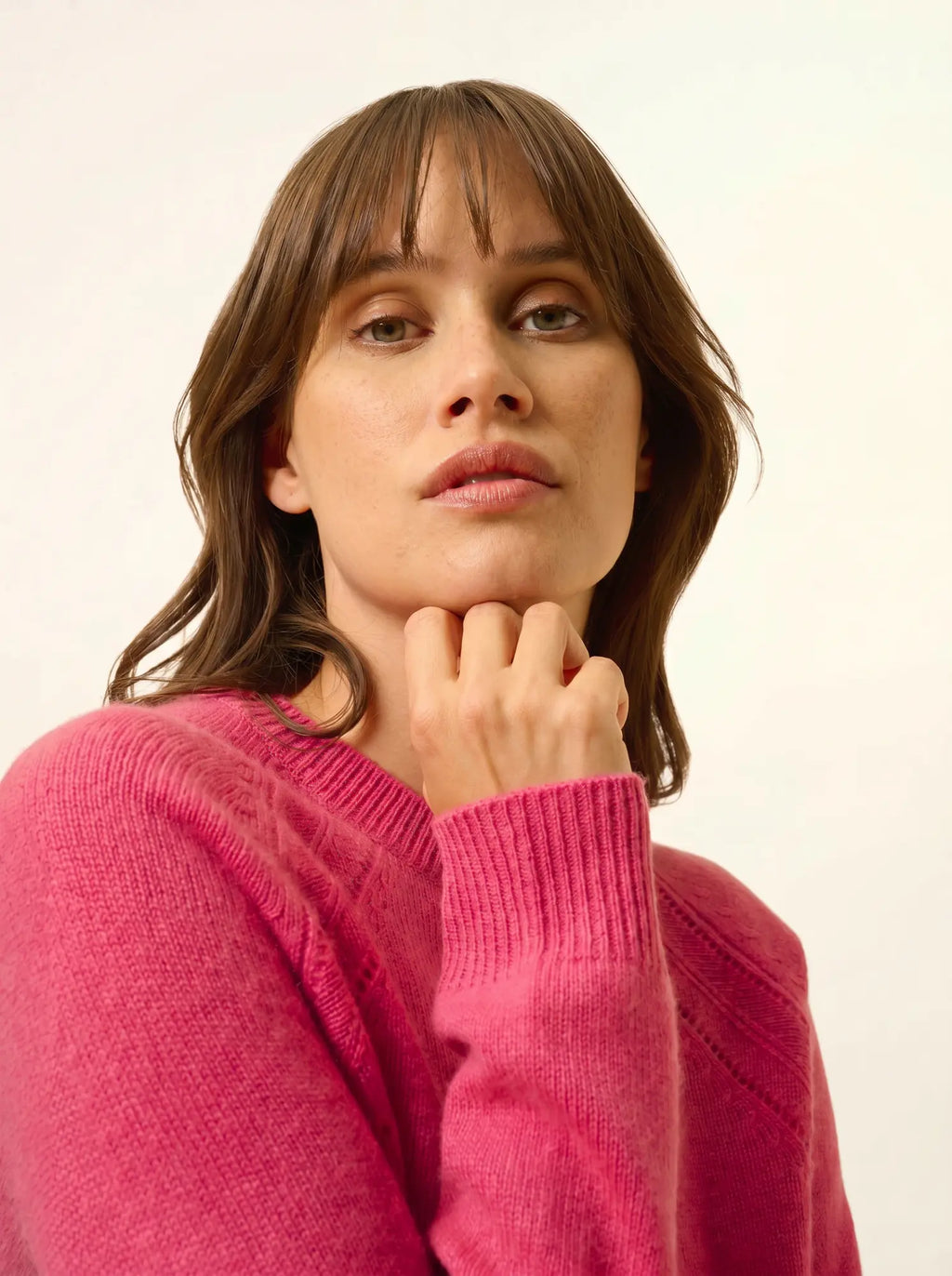 AREQUIPA Sweater Crew Neck 4 Ply Strawberry
