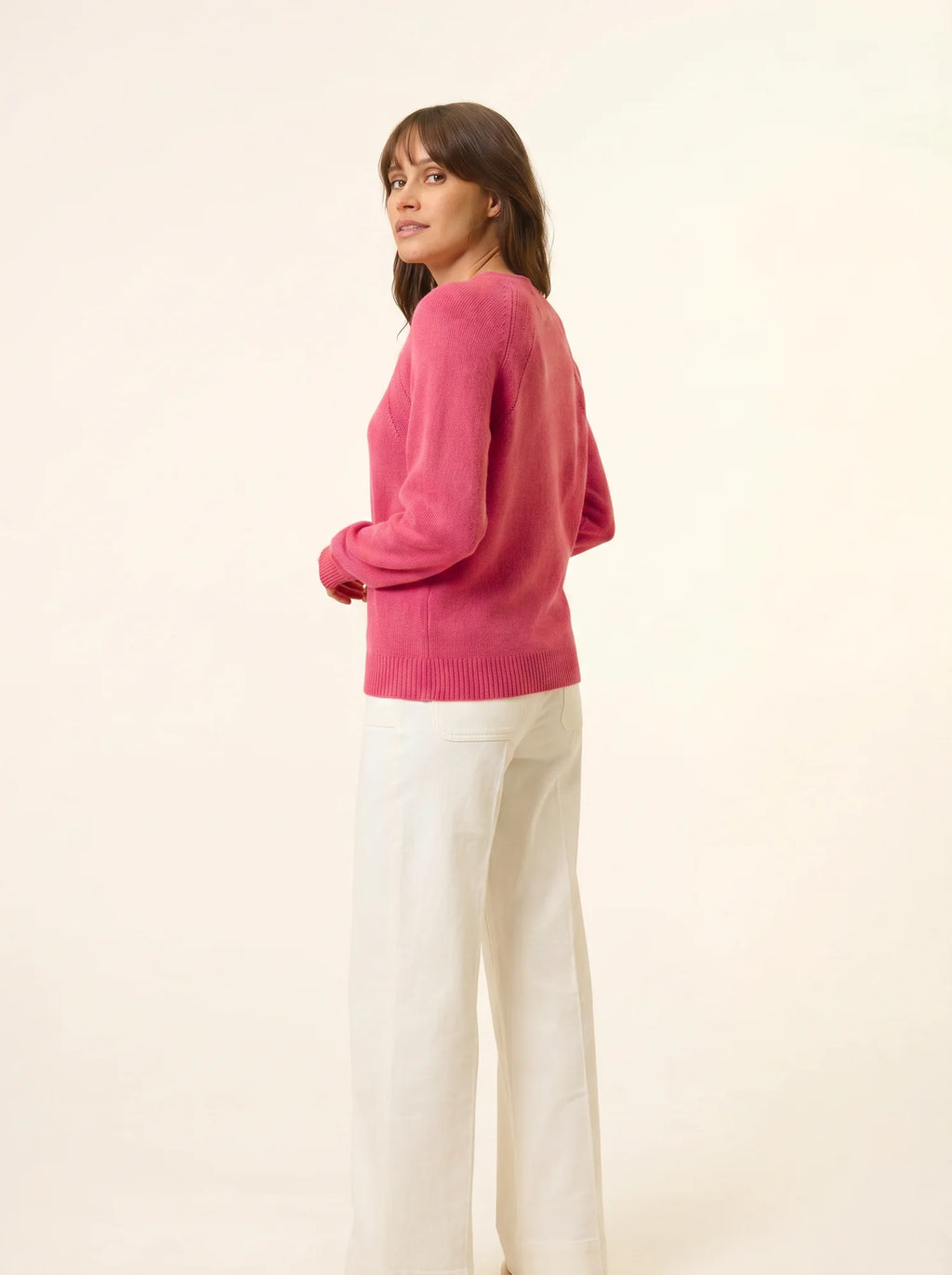 AREQUIPA Sweater Crew Neck 4 Ply Strawberry