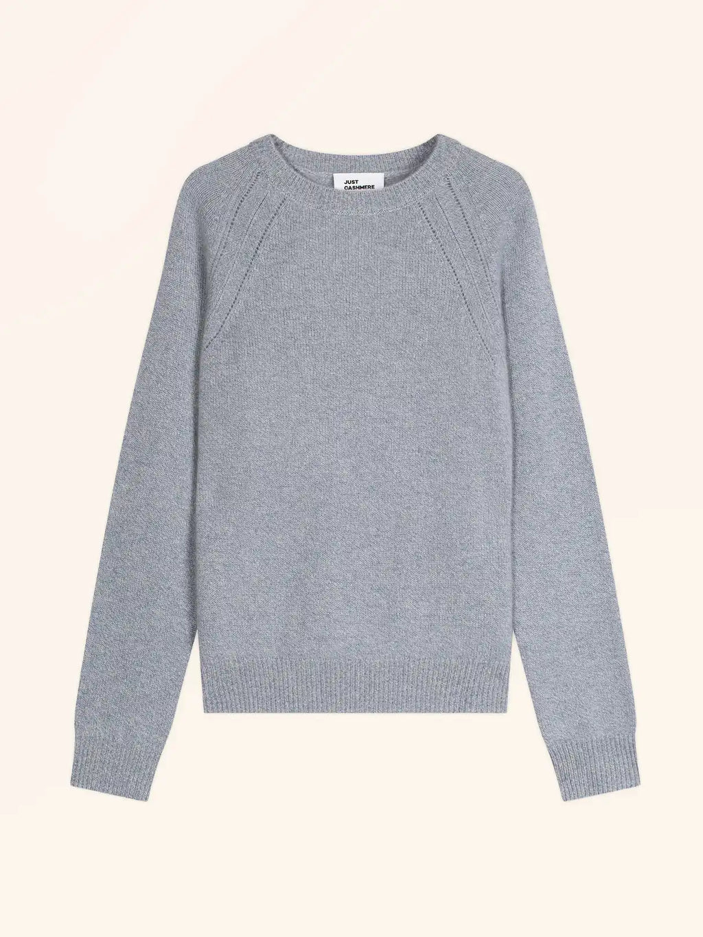 AREQUIPA Sweater Crew Neck 4 Ply Ivory Blue