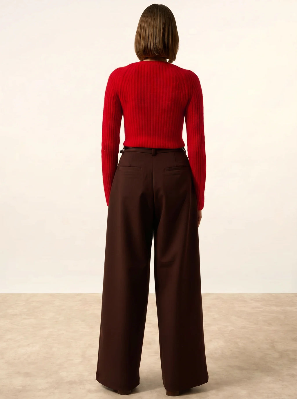 PUCALLPA Pull Court Col Rond 8 Fils Rouge