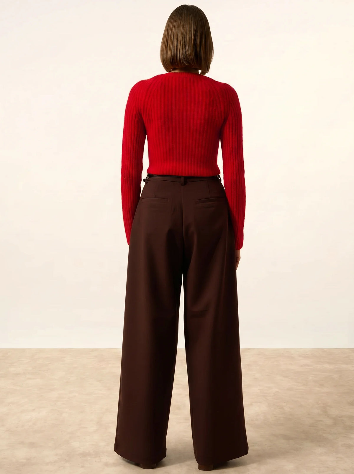 PUCALLPA Pull Court Col Rond 8 Fils Rouge