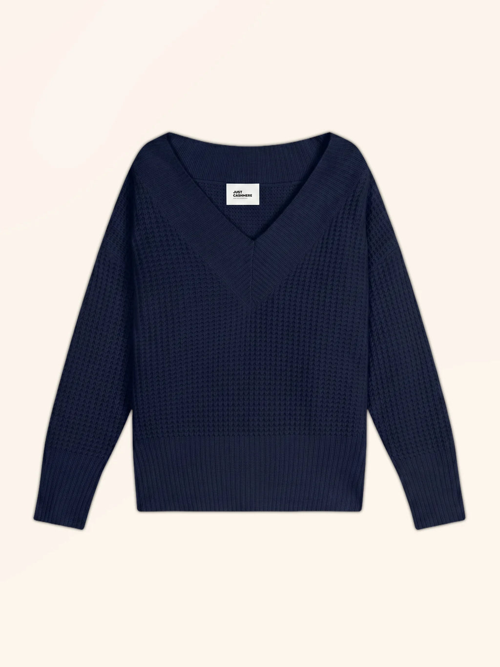 TACNA Pull Col V 8 Fils Bleu Marine