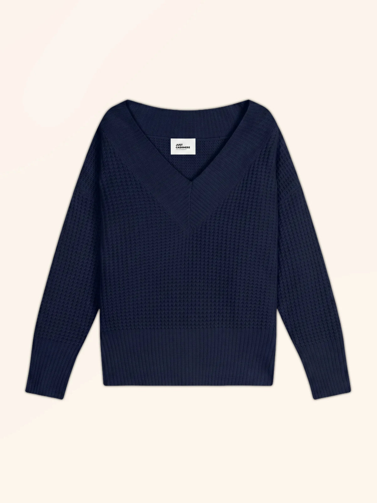 TACNA Pull Col V 8 Fils Bleu Marine