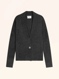 JULIACA Cardigan Col V Profond 12 Fils Carbone Chiné