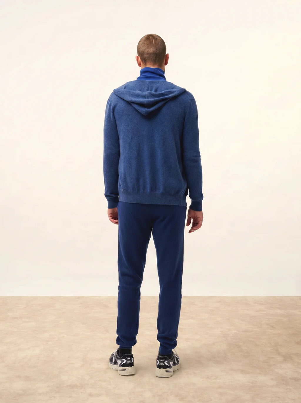 ELLIOT Gilet Zippé Capuche Océan Chiné