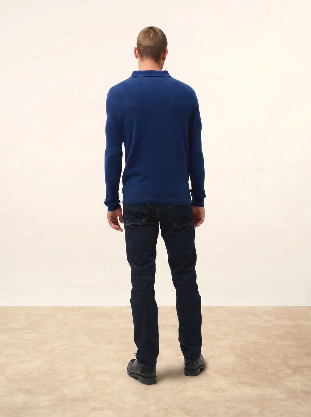 DOUGLAS Poloshirt langarm Mitternachtsblau