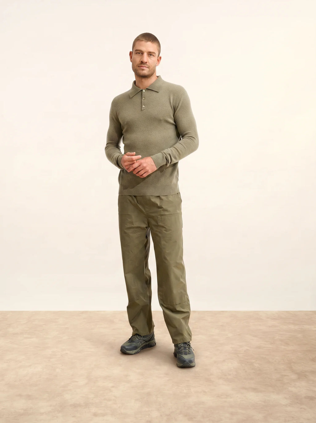DOUGLAS Polo Manches Longues Army