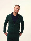 ELLIOT Gilet Zippé Capuche Cyprès