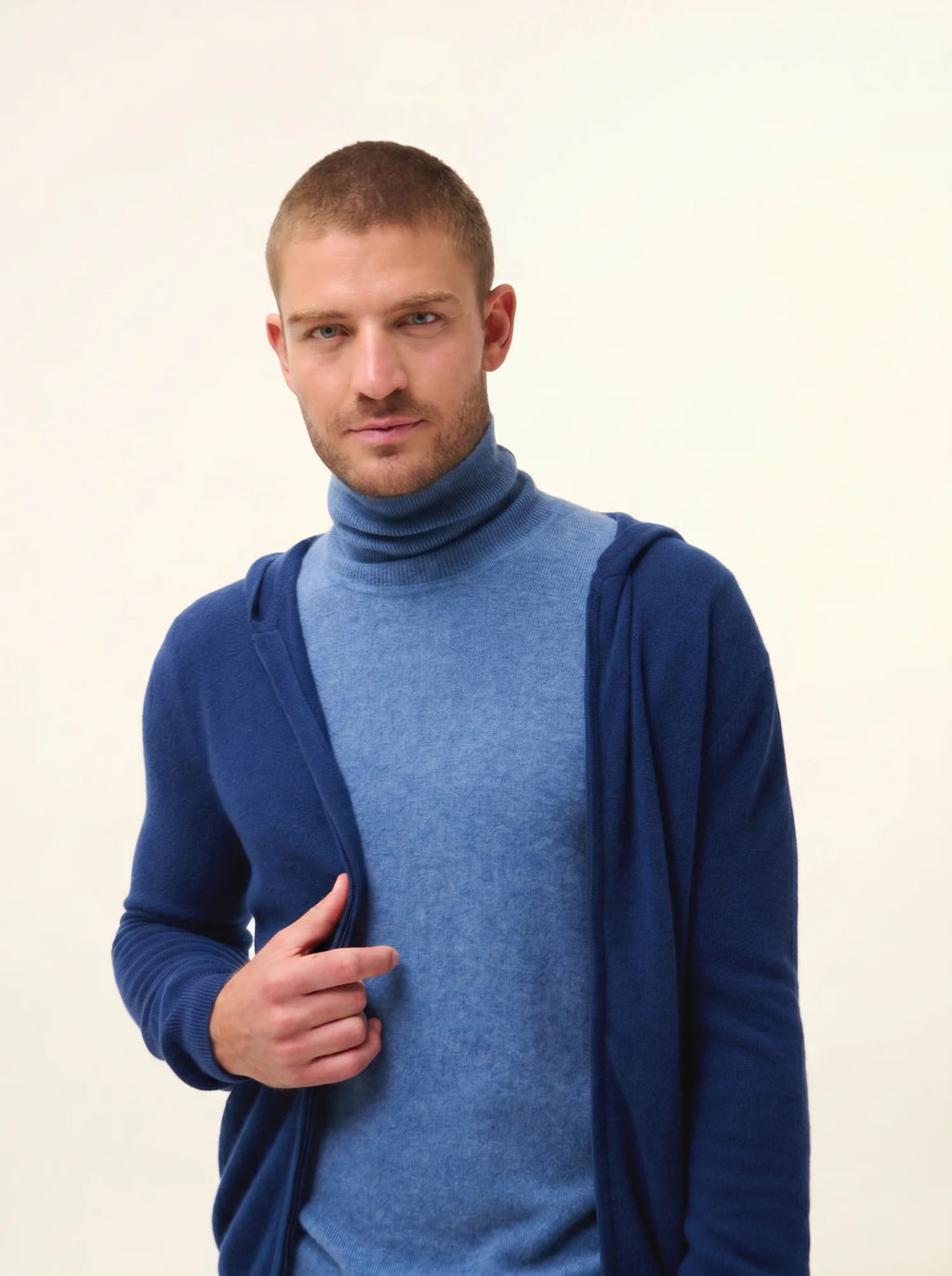 ELLIOT Gilet Zippé Capuche Minuit