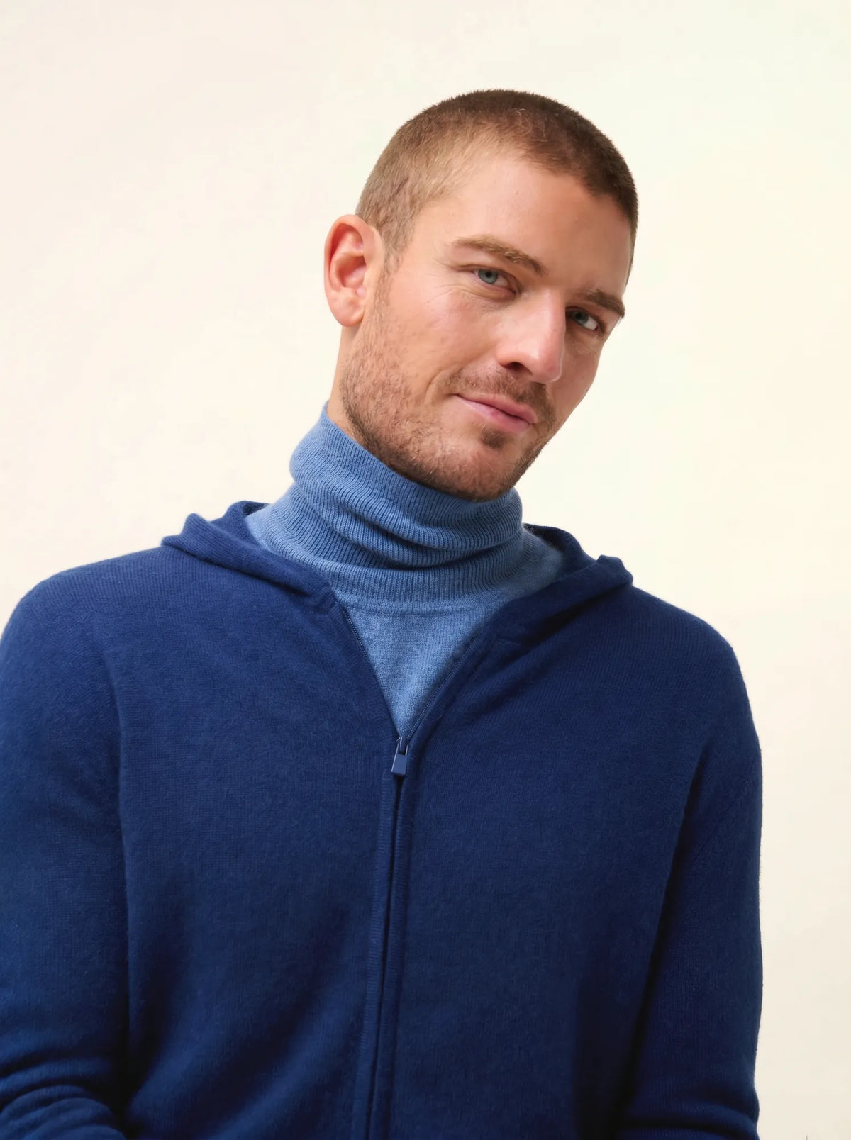 ELLIOT Gilet Zippé Capuche Minuit