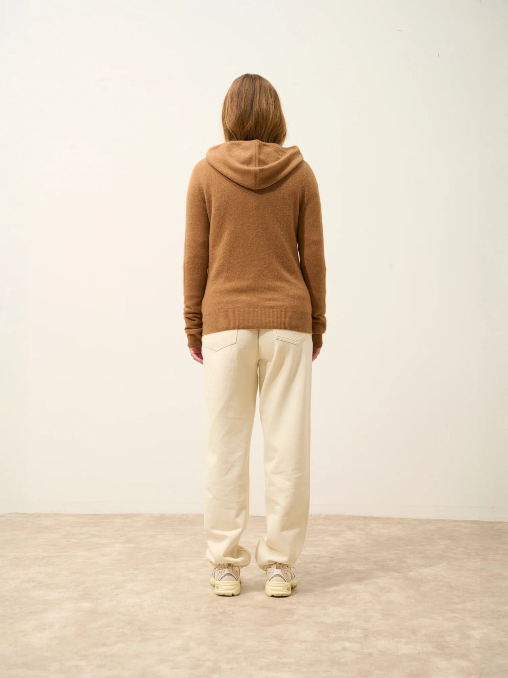 DEBBIE Gilet Zippé Capuche Noisette