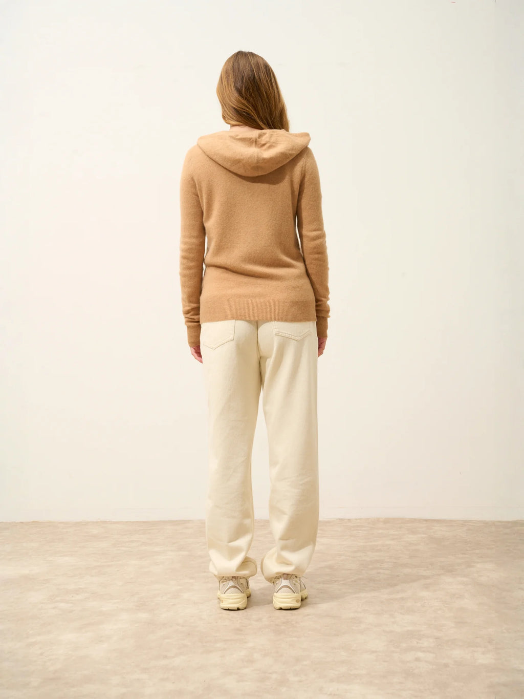 DEBBIE Gilet Zippé Capuche Sahara