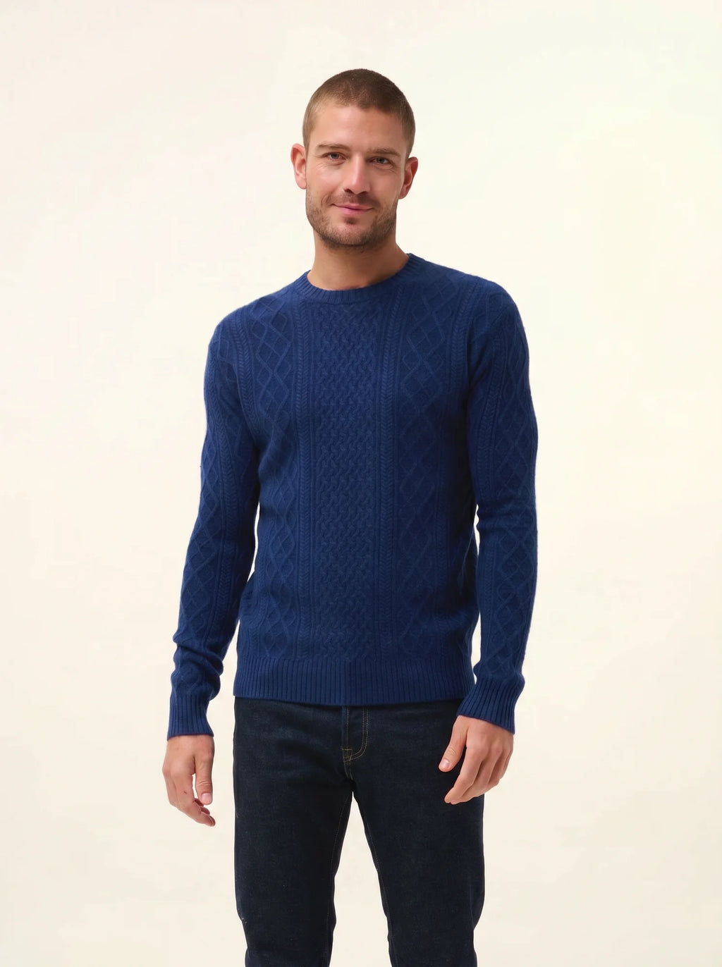 THURID Sweater Crew Neck 4 Ply Midnight