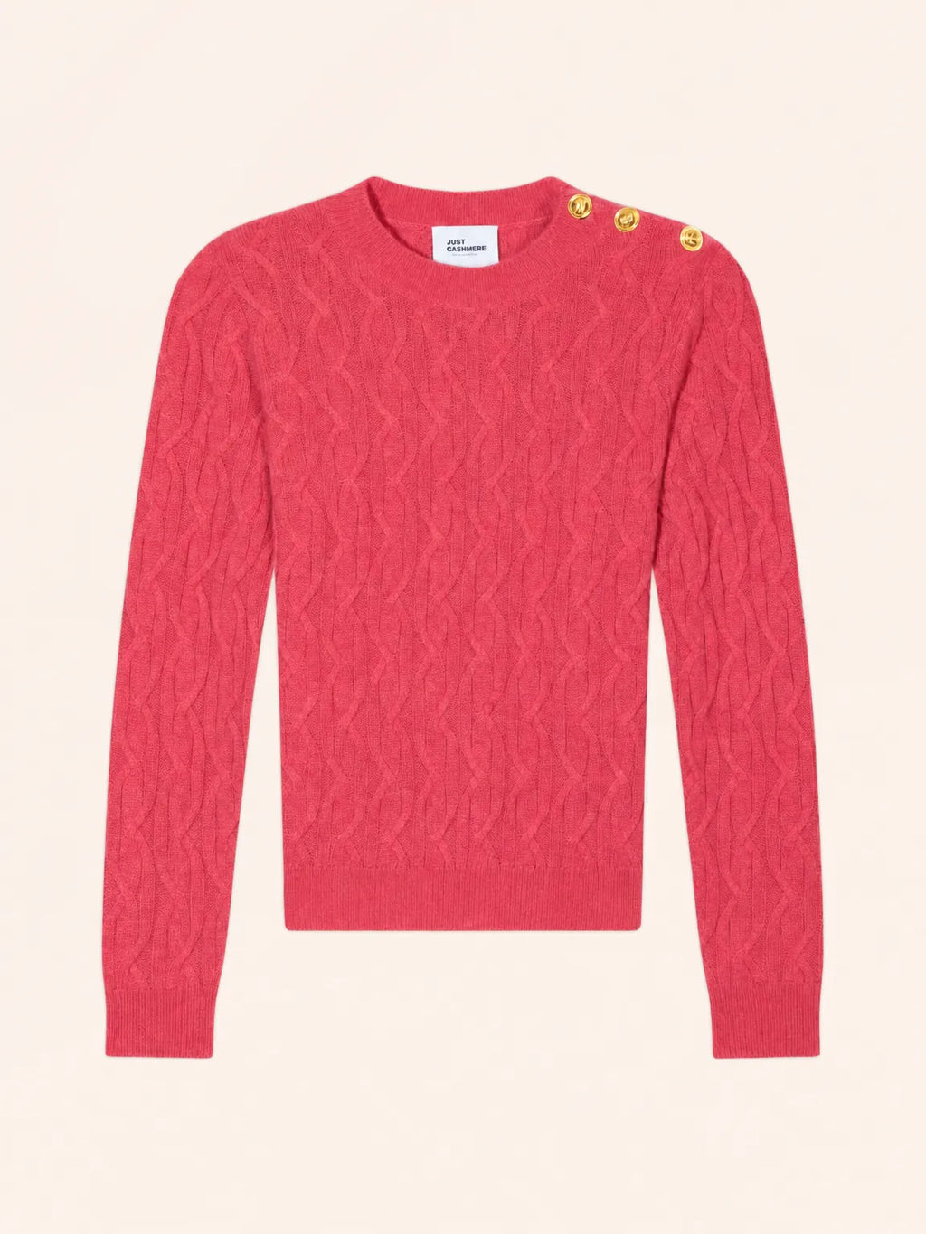 LYND Sweater Crew Neck Sailor 4 Ply Coral