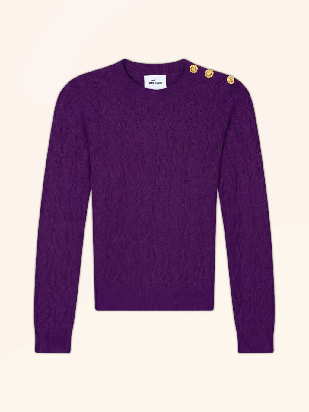 LYND Pull Col Rond Marin 4 Fils Violette