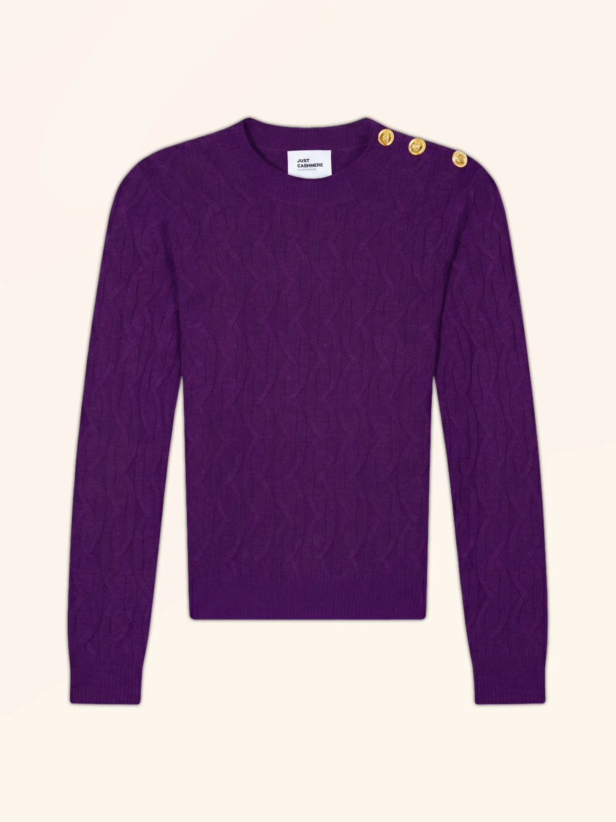 LYND Pull Col Rond Marin 4 Fils Violette