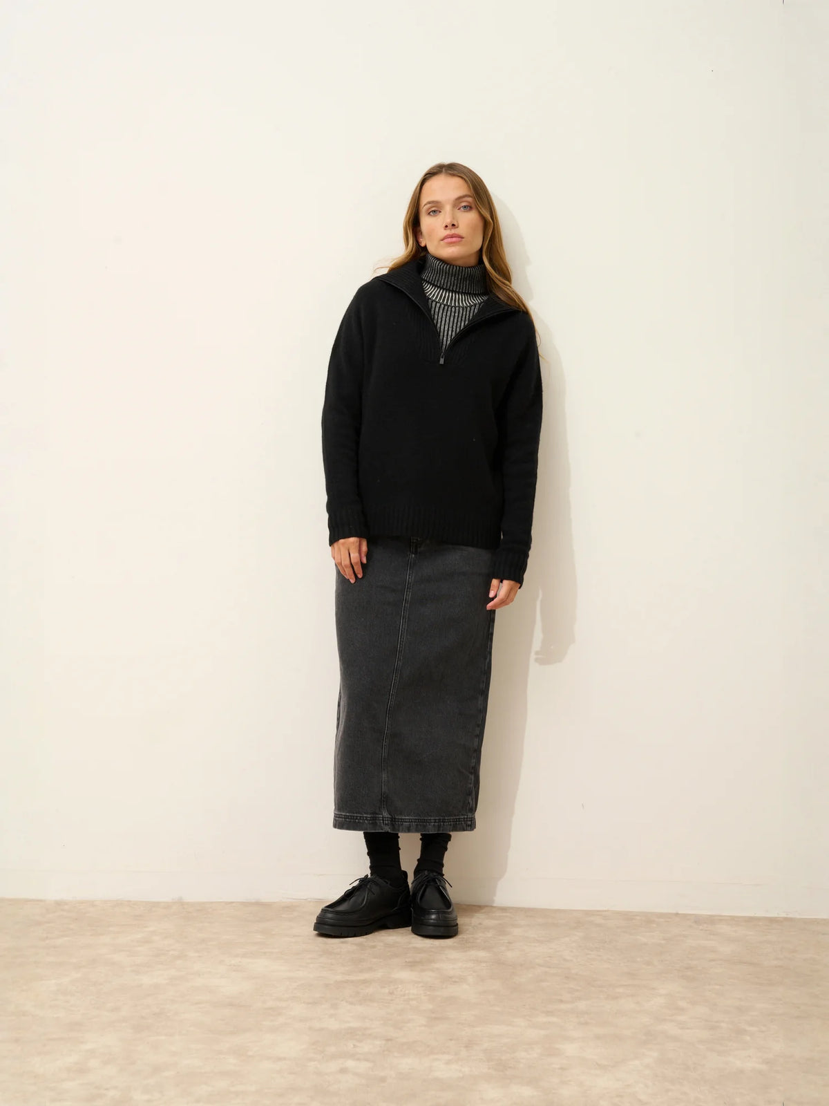 AKAR Pull Camionneur 6 Fils Noir
