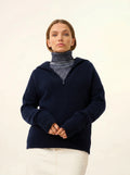 AKAR Pull Camionneur 6 Fils Bleu Marine