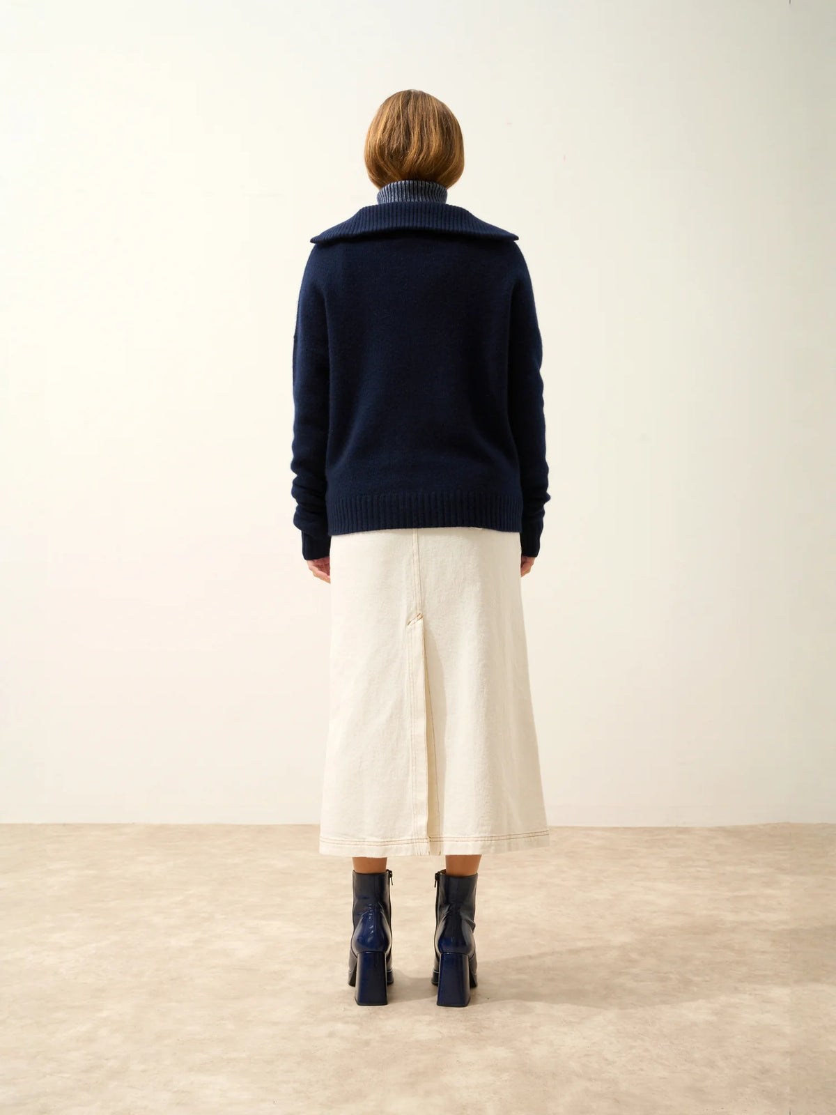 AKAR Pull Camionneur 6 Fils Bleu Marine
