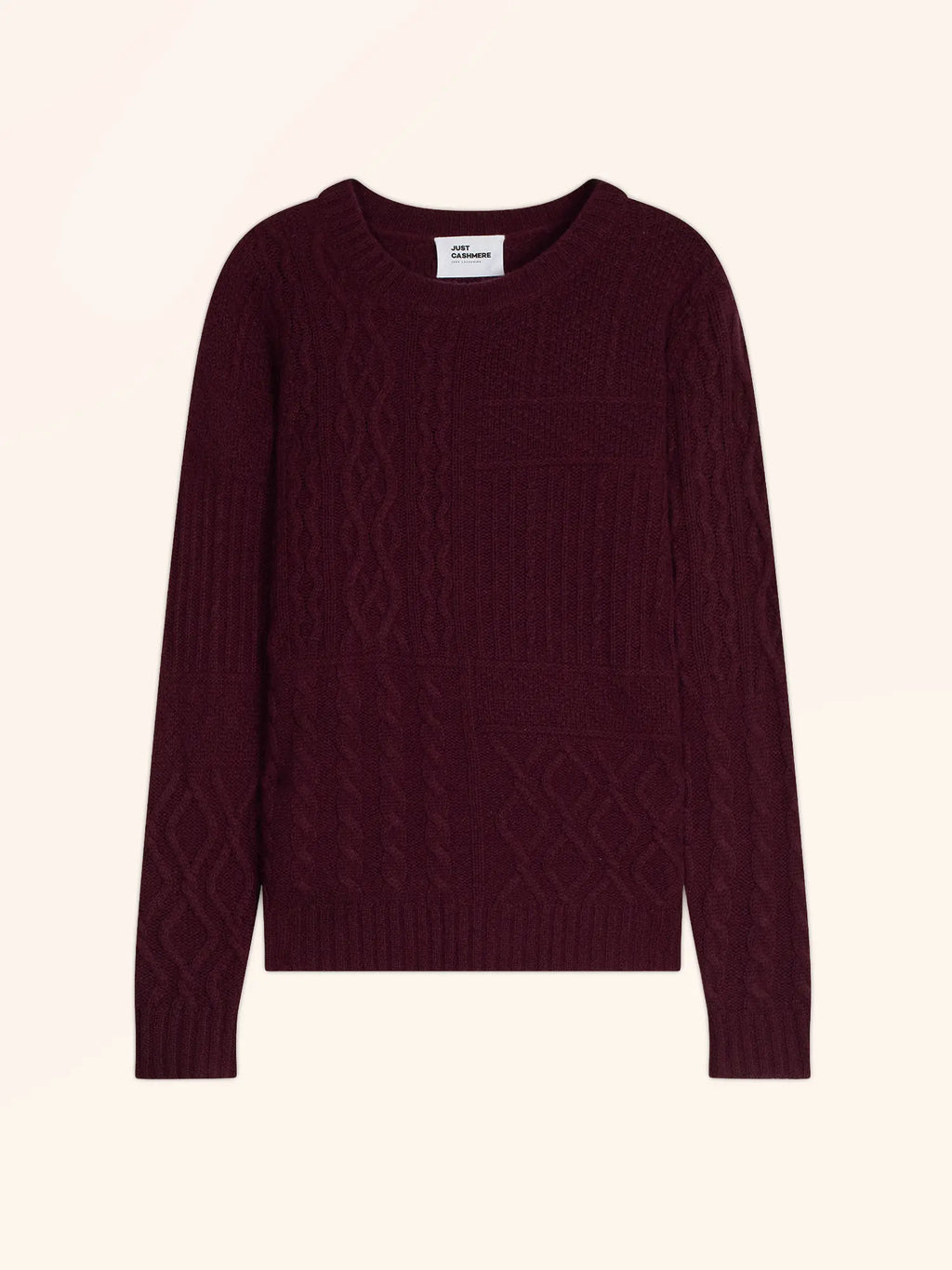 AMALA Pull Col Rond 6 Fils Mûre