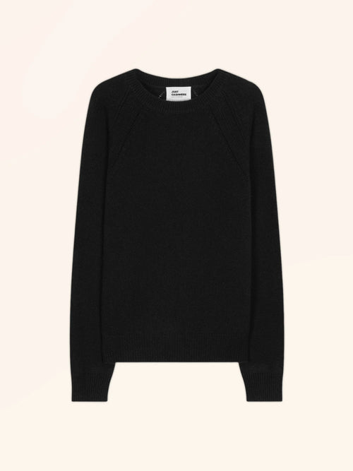 AREQUIPA Sweater Crew Neck 4 Ply Black