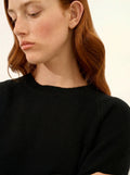 AREQUIPA Sweater Crew Neck 4 Ply Black
