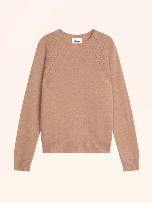 AREQUIPA Sweater Crew Neck 4 Ply Heather Camel