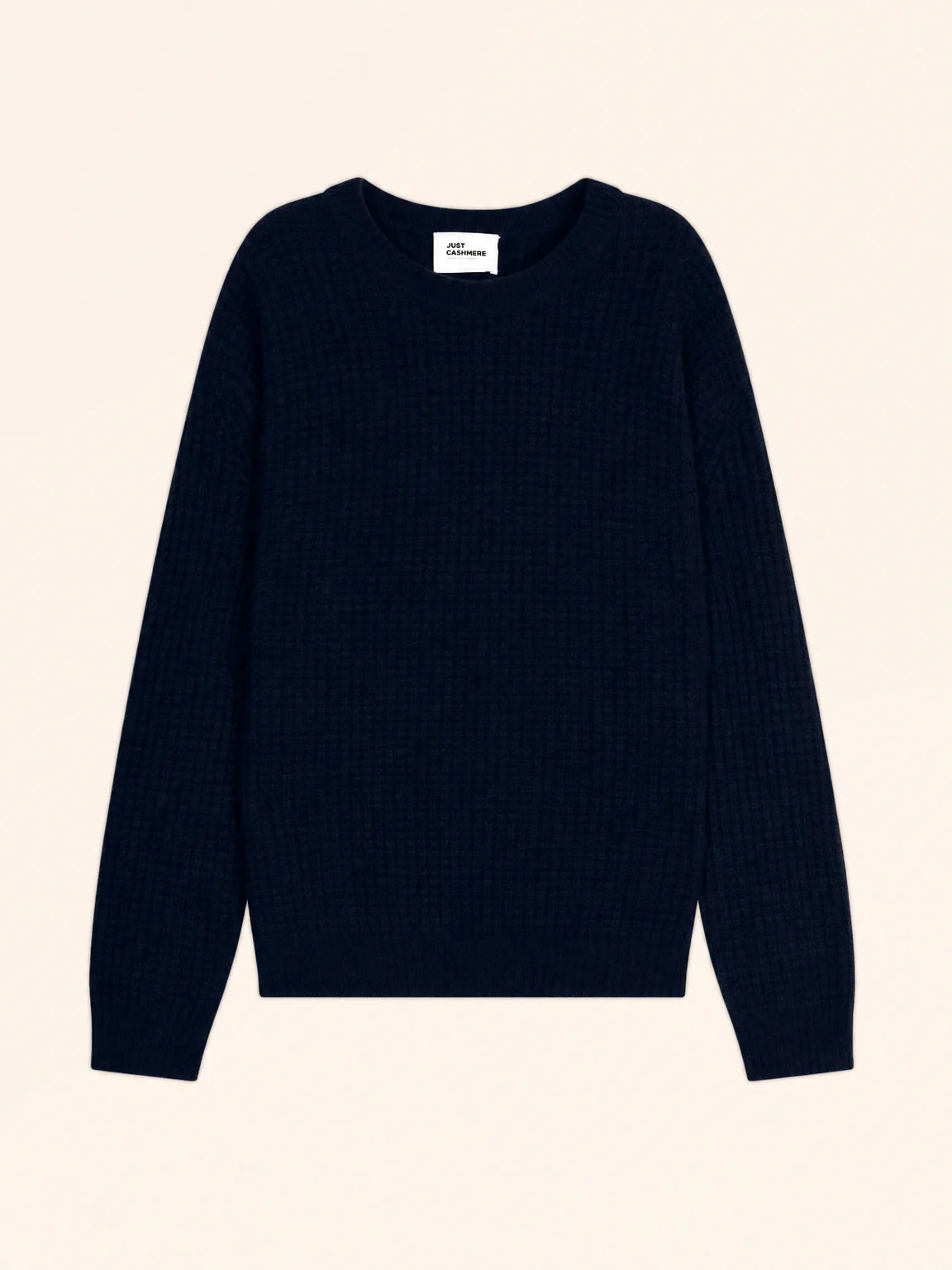 ASSAM Pull Col Rond 6 Fils Bleu Marine