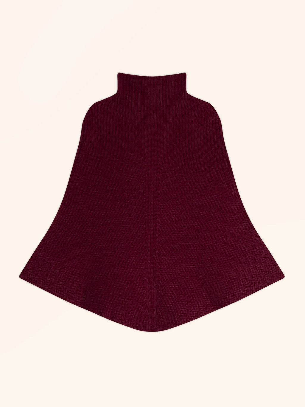HUARAZ Cape Stehkragen 6-fädig Bordeaux
