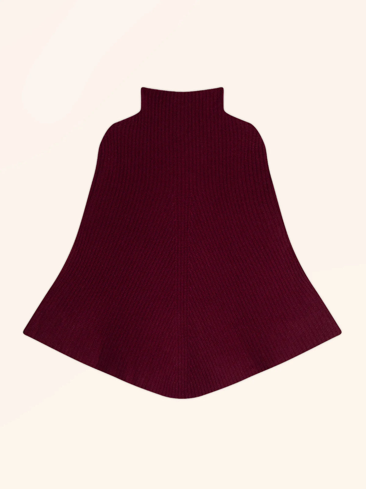 HUARAZ Cape Stehkragen 6-fädig Bordeaux