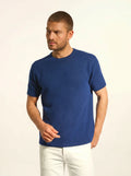 REBEKA T-Shirt Col Rond 4 Fils Minuit