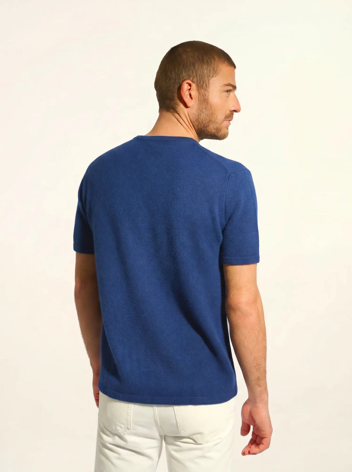 REBEKA T-Shirt Col Rond 4 Fils Minuit