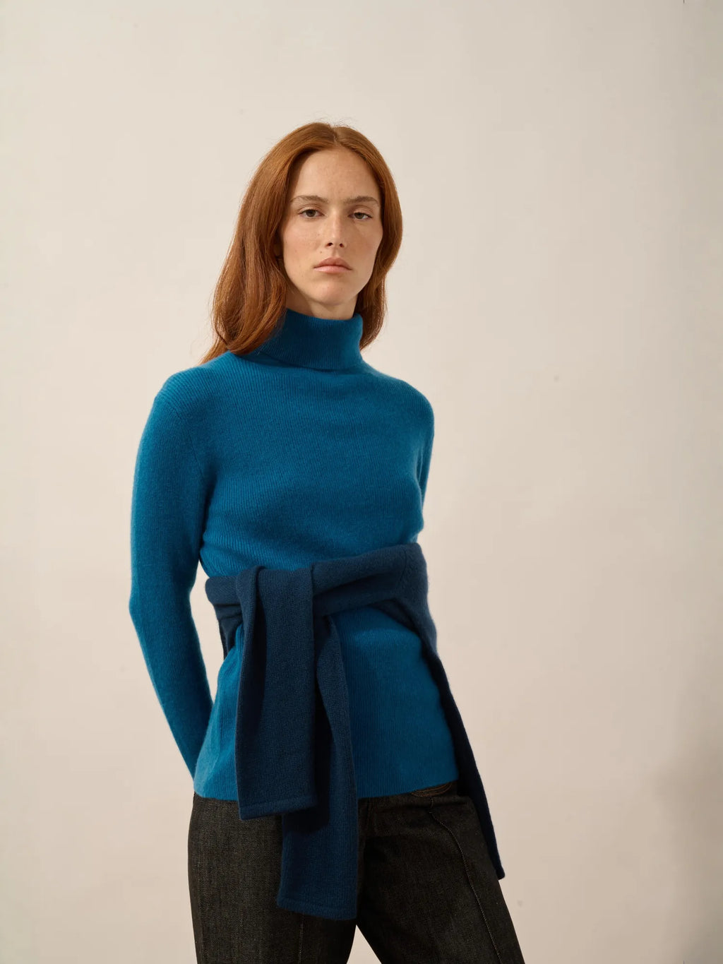 LANAIS Sweater Turtleneck Peacock