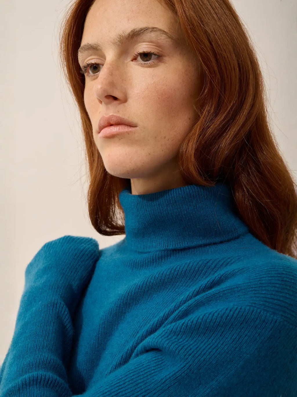 LANAIS Sweater Turtleneck Peacock