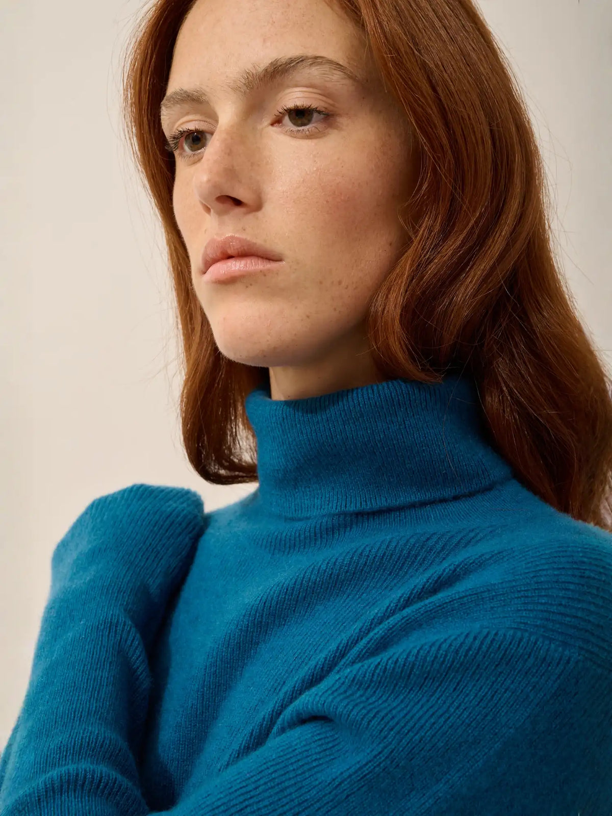 LANAIS Sweater Turtleneck Peacock