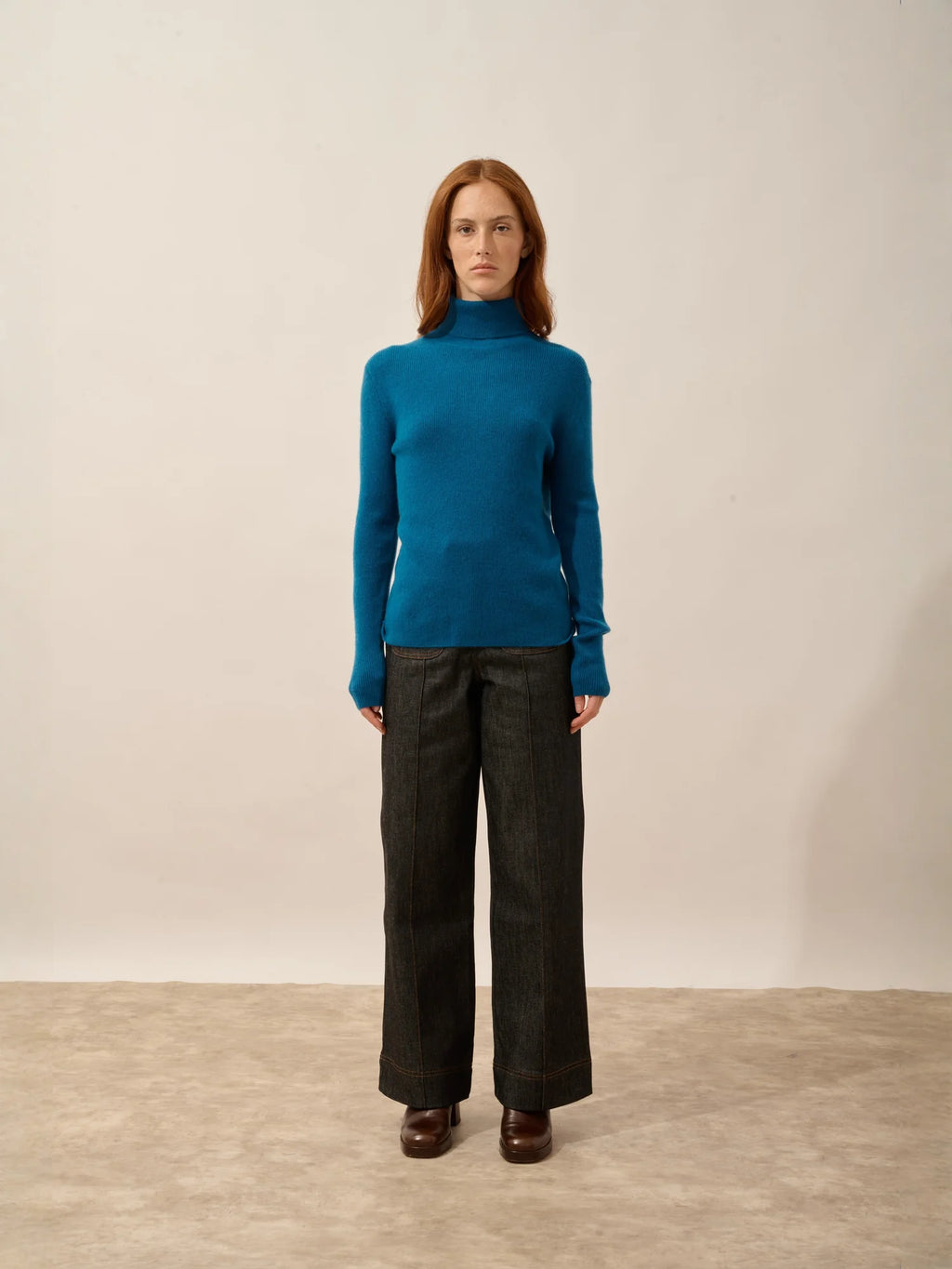 LANAIS Sweater Turtleneck Peacock