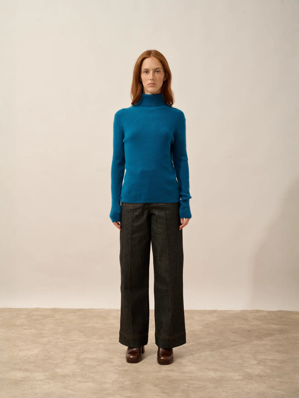 LANAIS Sweater Turtleneck Peacock