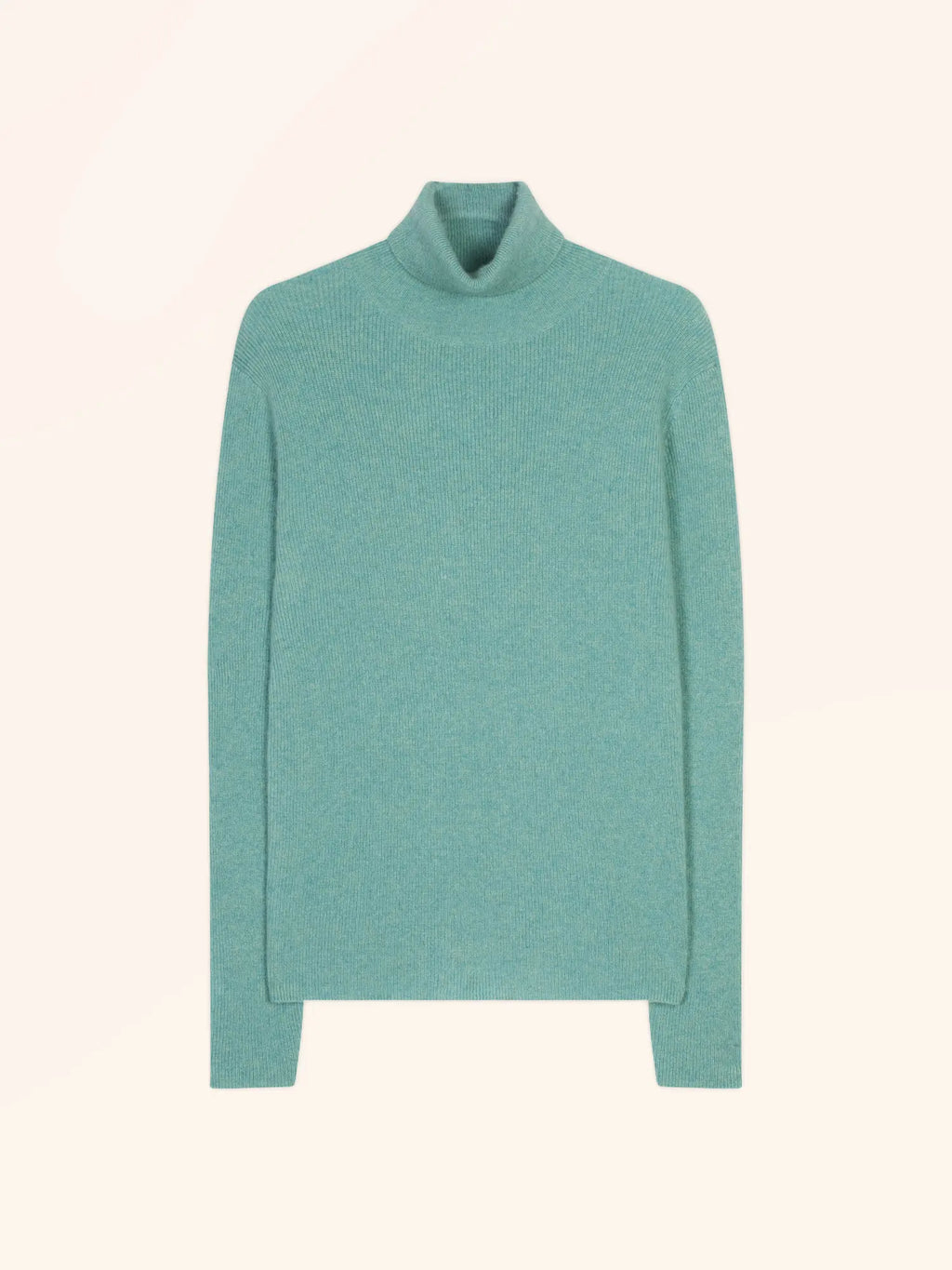 LANAIS Pull Col Roulé Vert Chiné