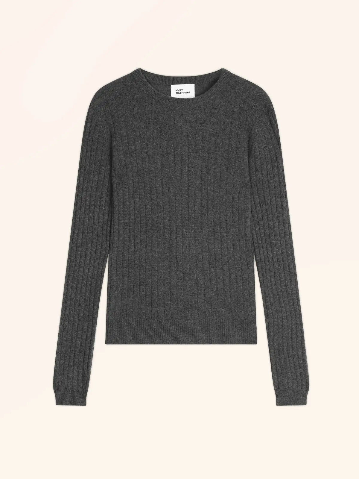 AVANA Pull Col Rond Anthracite Chiné