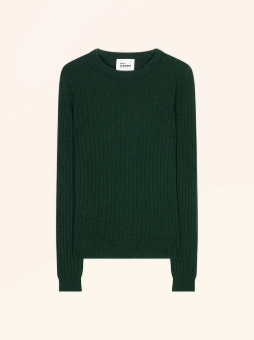 AVANA Pullover Rundhalsausschnitt Zypressengrün