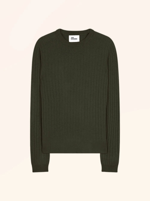 AVANA Pullover Rundhalsausschnitt Khaki